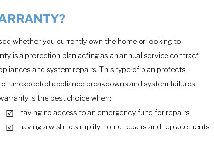 house warranty coverage